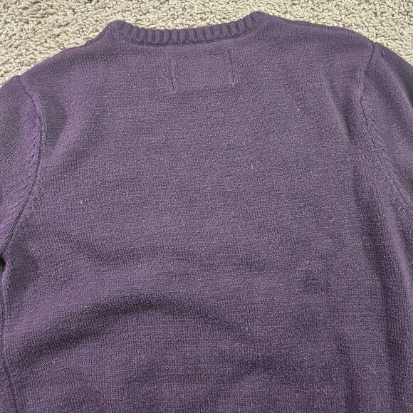 Urban Pipeline Sweater Mens Medium Purple Crewneck Pullover Deer Head Cotton - Picture 7 of 12
